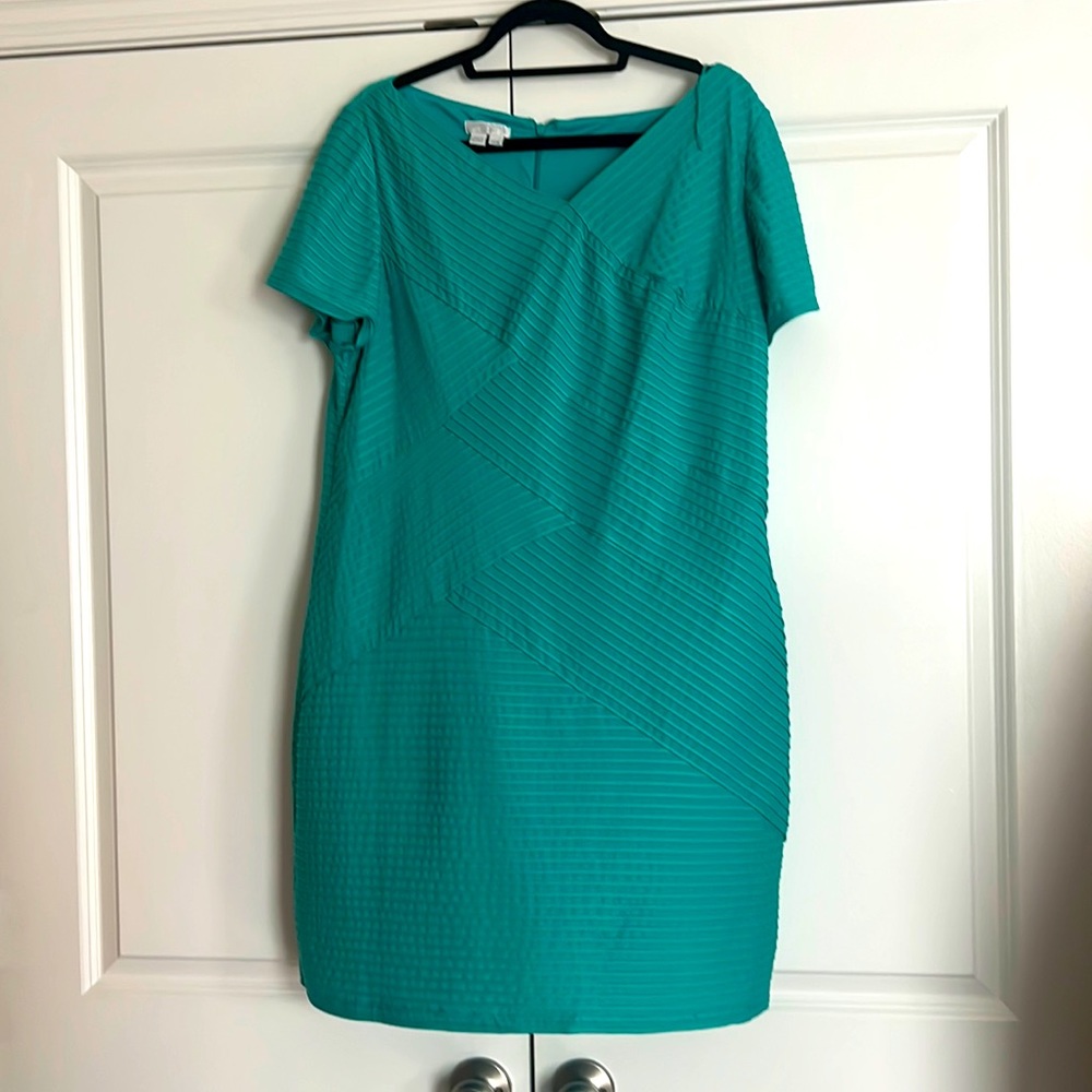 London Times size 14w turquoise dress